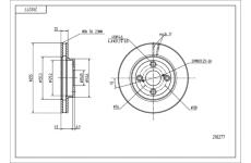 Brzdový kotouč HART 218 277