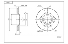 Brzdový kotouč HART 218 662