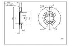 Brzdový kotouč HART 220 811