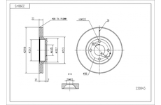 Brzdový kotouč HART 220 845
