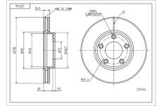 Brzdový kotouč HART 221 446
