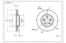 Brzdový kotouč HART 221 494