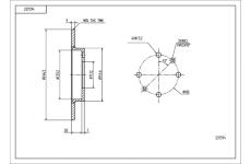 Brzdový kotouč HART 221 594