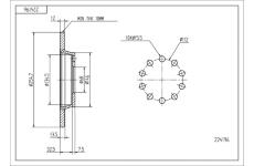 Brzdový kotouč HART 224 196