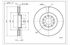 Brzdový kotouč HART 224 197