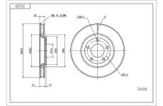 Brzdový kotouč HART 224 200