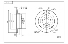 Brzdový kotouč HART 224 357
