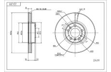 Brzdový kotouč HART 224 391