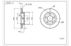 Brzdový kotouč HART 224 922