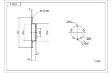 Brzdový kotouč HART 228 863