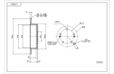 Brzdový kotouč HART 228 865
