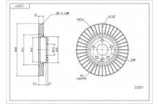 Brzdový kotouč HART 228 871