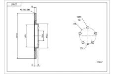 Brzdový kotouč HART 229 067