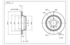 Brzdový kotouč HART 231 480
