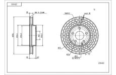 Brzdový kotouč HART 231 483