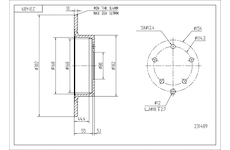 Brzdový kotouč HART 231 489