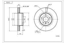 Brzdový kotouč HART 241 056