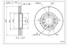 Brzdový kotouč HART 241 072