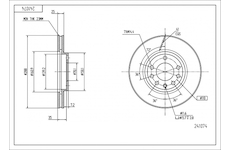Brzdový kotouč HART 241 074