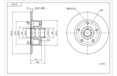Brzdový kotouč HART 241 092