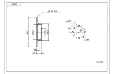 Brzdový kotouč HART 241 097