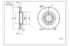 Brzdový kotouč HART 241 103