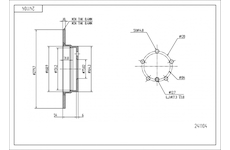 Brzdový kotouč HART 241 104