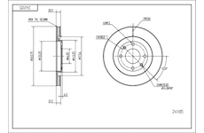 Brzdový kotouč HART 241 105