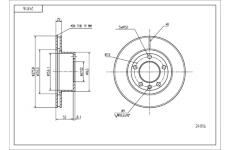 Brzdový kotouč HART 241 116