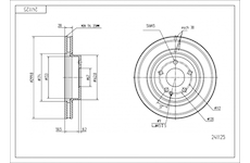 Brzdový kotouč HART 241 125