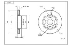 Brzdový kotouč HART 241 135
