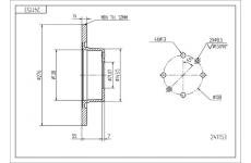 Brzdový kotouč HART 241 153