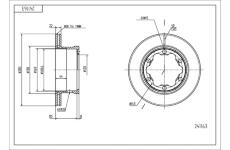 Brzdový kotouč HART 241 163