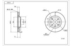 Brzdový kotouč HART 241 165