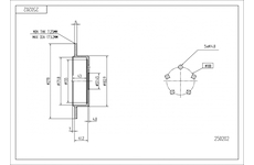 Brzdový kotouč HART 250 202