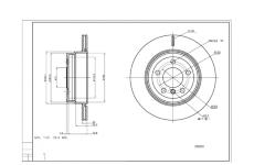 Brzdový kotouč HART 250 253