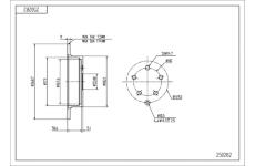 Brzdový kotouč HART 250 282