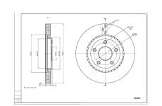 Brzdový kotouč HART 250 406