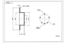 Brzdový kotouč HART 250 596