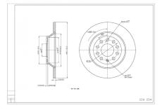 Brzdový kotouč HART 229 054