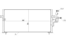 Kondenzátor, klimatizace HART 606 703