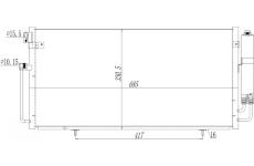 Kondenzátor, klimatizace HART 611 256