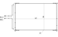 Kondenzátor, klimatizace HART 614 543