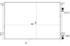 Kondenzátor, klimatizace HART 619 522
