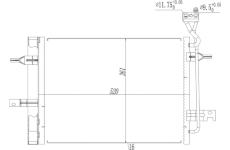 Kondenzátor, klimatizace HART 621 640