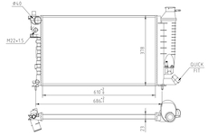 Chladič, chlazení motoru HART 637 219