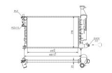 Chladič, chlazení motoru HART 602 537