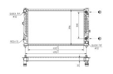 Chladič, chlazení motoru HART 603 085