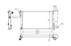 Chladič, chlazení motoru HART 607 335