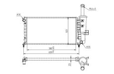Chladič, chlazení motoru HART 607 842